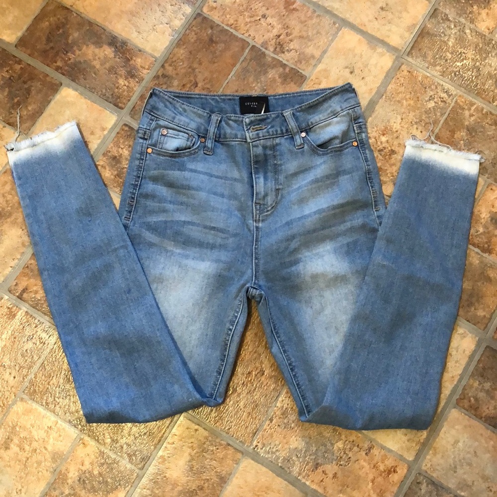 High rise skinny jeans